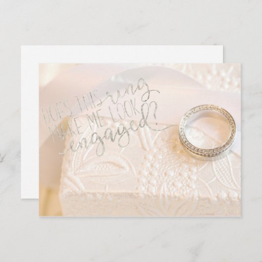 この指輪は私に似てい婚約したる? 案内ポストカード (正面/裏面)