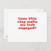 この指輪、婚約してるように見える？ 案内ポストカード (正面/裏面)