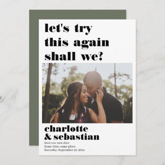 この操作を再試行して写真の日付を保存する セーブザデート (正面/裏面)