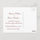 "この救特別な日" – レッドローズブーケ[b] ポストカード (裏面)