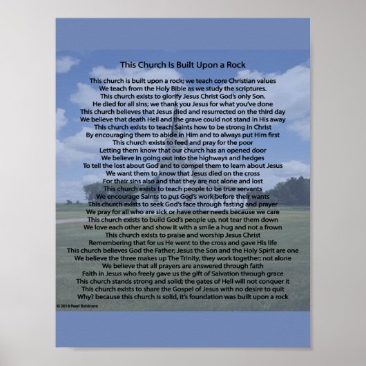 この教会はポスターの上にロックポスター#2を建てている。 ポスター (正面)