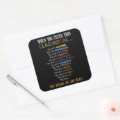 この教室に入る新学期 スクエアシール (封筒)