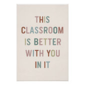 この教室の方が良い感動的- ポスター (正面)