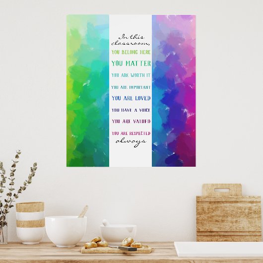 この教室の虹 ポスター (キッチン)