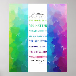 この教室の虹 ポスター