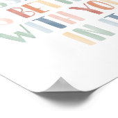 この教室は虹の中であなたと一緒に良い ポスター (角)