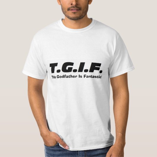 "この教父… "のワイシャツ Tシャツ (正面)