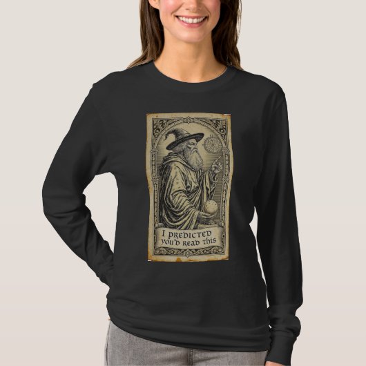 この文を読むと予言していました Tシャツ (正面)