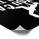 この文字が読めるなら楽しくクライミング中 ポスター (角)