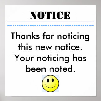 この新し感謝していい番号に気付いたことに注意… ポスター