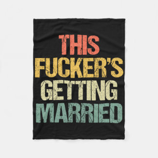 この新郎の結婚式 - 独身最後の夜が楽しい フリースブランケット