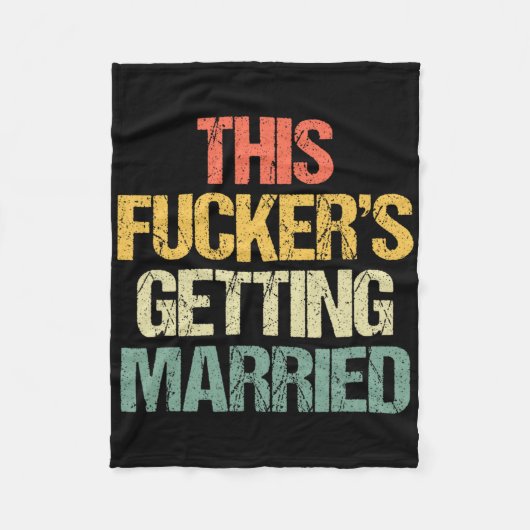 この新郎の結婚式 - 独身最後の夜が楽しい フリースブランケット (正面)