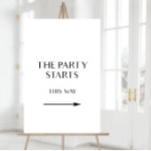 この方法でパーティー記号、方向矢印記号 ポスター