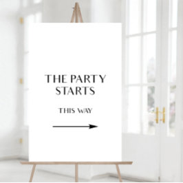 この方法でパーティー記号、方向矢印記号 ポスター