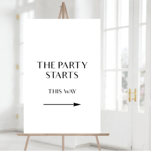 この方法でパーティー記号、方向矢印記号 ポスター