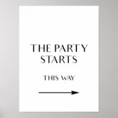 この方法でパーティー記号、方向矢印記号 ポスター (正面)