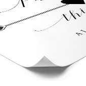 この方法で駐車するスクリプト方向矢印の記号 ポスター (角)