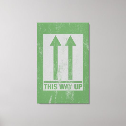 この方法の上の看板 キャンバスプリント (正面)