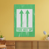 この方法の上の看板 キャンバスプリント (インサイチュ (リビング))