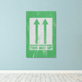 この方法の上の看板 キャンバスプリント (インサイチュ (ウッドフロア))