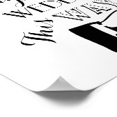 この方法の手を指すカスタム結婚式のサイン ポスター (角)