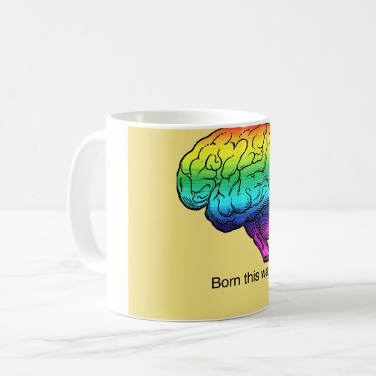 この方法頭脳- .PNG --を生まれて下さい コーヒーマグカップ (正面左)