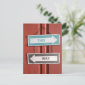 この方法 – どの方法で？紛らわしい通りシンボルや象徴 ポストカード (スタンド正面)