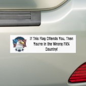 -この旗がおこらせればバンパーステッカー バンパーステッカー (車上)