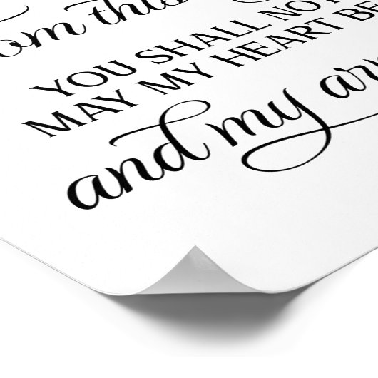 この日から前結婚のサイン ポスター (角)