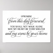 この日から前結婚のサイン ポスター (正面)