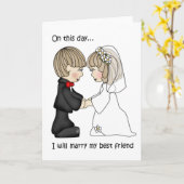 この日の結婚カードに カード (黄色い花)