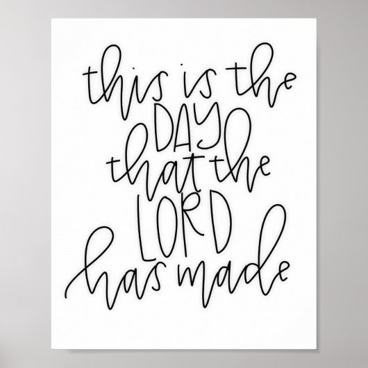 この日は主が作った日だ – ポスター (正面)