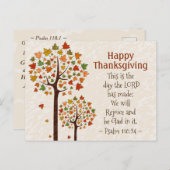 この日は主が造り給いし日なり。わたしは喜び楽しむべし。詩篇 118:24 ポストカード (正面/裏面)