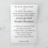 この日は折り畳んだ最高のカードと結婚しよう サンキューカード (内部)