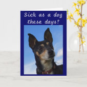 この日は病気か？ カード (黄色い花)