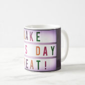 この日を作素晴らしる コーヒーマグカップ (正面右)