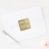 この日を覚えて…日付を保存 スクエアシール (封筒)