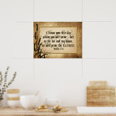 この日を選ぶ(Joshua 24:15) ポスター (キッチン)