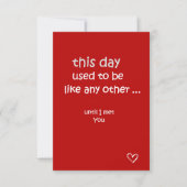 この日 – ロマンチックなラブカード (正面)