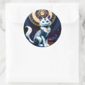 この映画ファンタジー猫は本当に芸術作品だ。 ラウンドシール (バッグ)