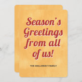 この時期のご挨拶 シーズンカード (正面/裏面)