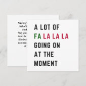 この時期は賑やかなラララで溢れています シーズンカード (正面/裏面)