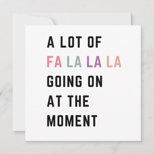 この時期は賑やかなラララで溢れています! シーズンカード (正面)