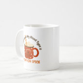 この時点で私の血液型はカボチャ・スパイス コーヒーマグカップ (正面左)