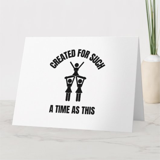 この時間に作成されたチアリーティング カード (正面)