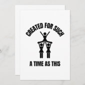 この時間に作成されたチアリーティング サンキューカード (正面/裏面)