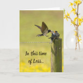 この時間の損失聖なる書物、 経典心地よいツバードバード カード (黄色い花)