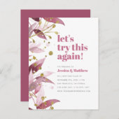 この更新を再試行しま葉すエレガント(T) インビテーションポストカード (正面/裏面)