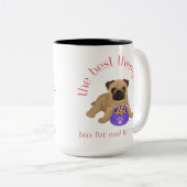 この最高のセラピストは毛が生え足が四つある ツートーンマグカップ (正面右)