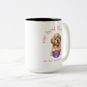 この最高のセラピストは毛が生え足が四つある ツートーンマグカップ (正面右)